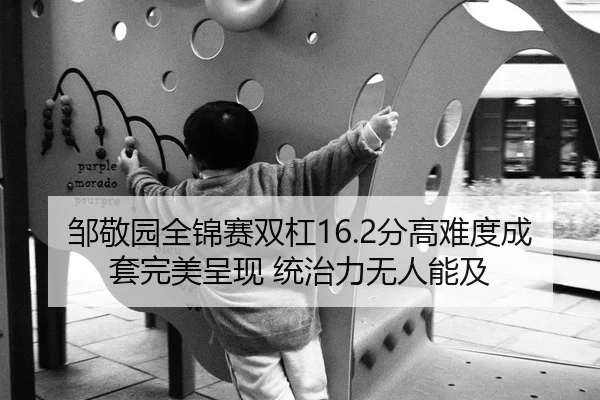 邹敬园全锦赛双杠16.2分高难度成套完美呈现 统治力无人能及